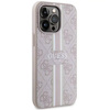 Guess GUHMP13LP4RPSP iPhone 13 Pro / 13 6,1&quot; rosa/rosa Hartschale 4G bedruckte Streifen MagSafe