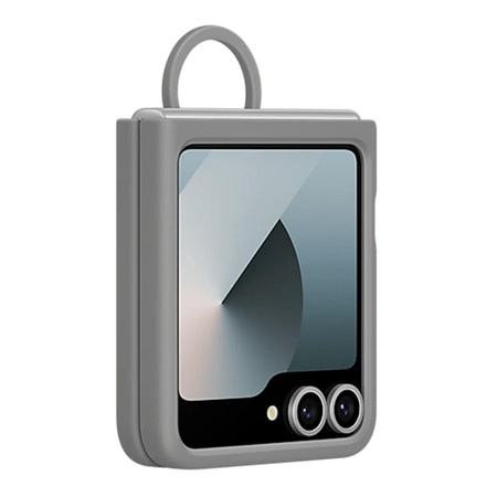 Etui Samsung EF-PF741TJEGWW Z Flip6 F741 szary/gray Silicone Case with Ring