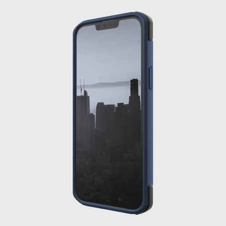 Raptic X-Doria Secure Case iPhone 14 mit gepanzerter blauer MagSafe-Hülle