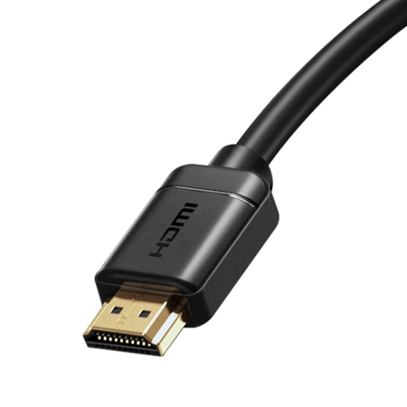 Baseus kabel przewód HDMI 2.0 4K 30 Hz 3D HDR 18 Gbps 5 m czarny (CAKGQ-D01)