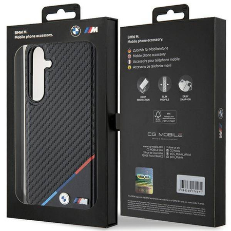 BMW BMHMS24S23PUDTK S24 S921 schwarz/schwarzes Hardcase Carbon Tricolor Line MagSafe