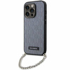 Karl Lagerfeld KLHCP14LSACKLHPG iPhone 14 Pro 6.1&quot; silver/silver hardcase Saffiano Monogram Chain