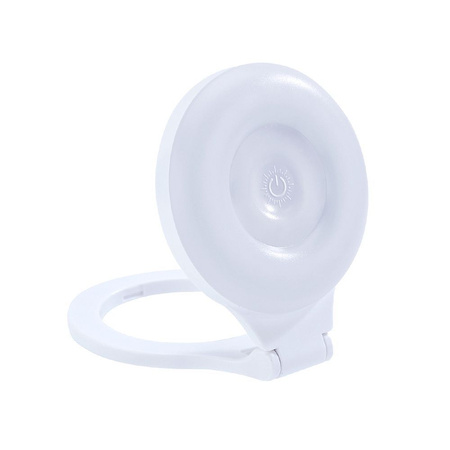 Podstawka magnetyczna do telefonu z lampką kompatybilna z MagSafe L8 biała