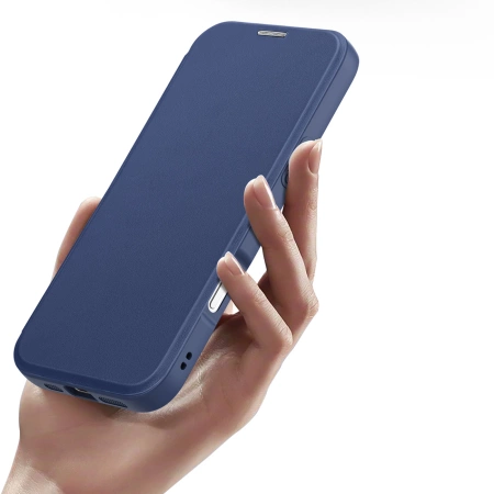 Dux Ducis Skin X Pro iPhone 17 Air Hülle mit MagSafe und Wallet - Blau