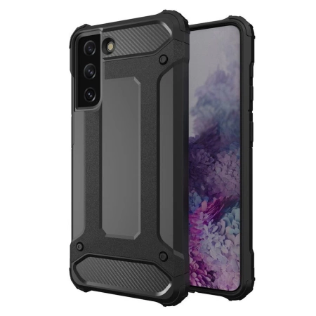 Hybrid Armor robuste TPU/PC Panzer Handyhülle Hard Case für Samsung Galaxy S22+ (S22 Plus) schwarz