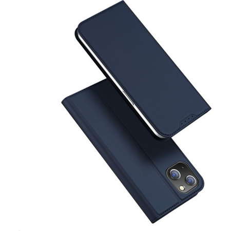Etui do iPhone 15 Plus pokrowiec z klapką i portfelem Dux Ducis Skin Pro - niebieskie