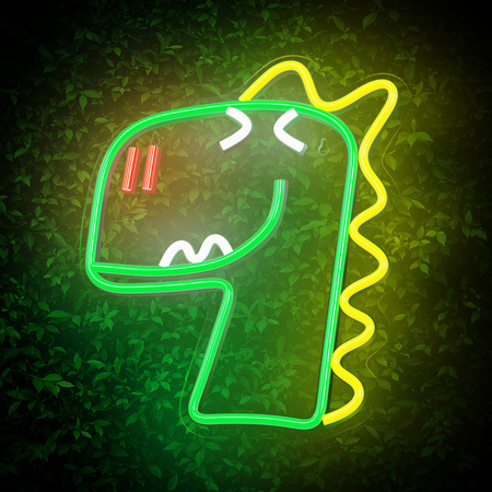 Neon PLEXI LED JURASSIC DINO zielony FLNJ02 Forever Light