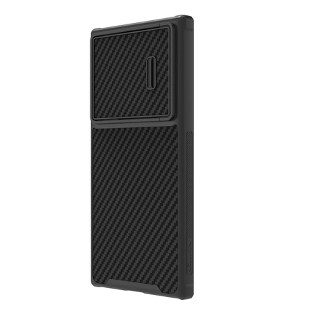 Nillkin Synthetic Fiber S Case for Samsung Galaxy S23 Ultra, camera cover, black