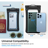 Spigen A610 UNIVERSAL WASSERDICHTER SCHWIMMERGEHÄUSE 2ER-PACK SCHWARZ