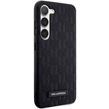 Oryginalne Etui KARL LAGERFELD hardcase Saffiano Mono Metal Logo KLHCS24SSAKLHPK do Samsung Galaxy S24 czarny