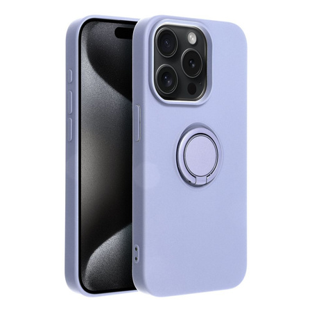 Futerał SILICONE RING do IPHONE 15 PRO fioletowy