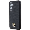 DKNY DKHMS24MPSHRPSK S24+ S926 czarny/black hardcase Leather Pattern Metal Logo MagSafe