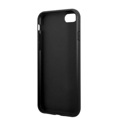 Oryginalne Etui IPHONE SE 2022 / SE 2020 / 7 / 8 Guess Hardcase Saffiano Triangle Logo Cardslot czarne