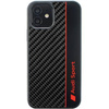 Audi Carbon Fiber Stripe iPhone 12/12 Pro 6.1" czarny/black hardcase AUS-TPUPCIP12P-R8/D1-BK