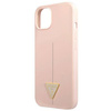 Guess GUHCP13MSLTGP iPhone 13 6.1 "rosa / rosa Hardcase Silikondreieck