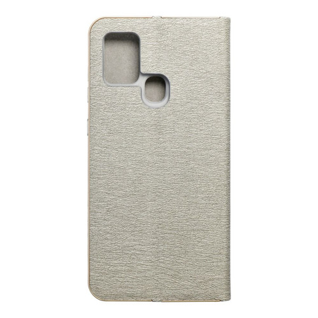 Kabura LUNA Book Gold do SAMSUNG A21s srebrny