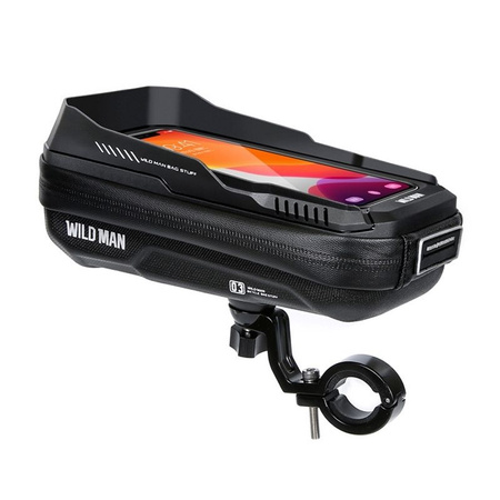 WILDMAN sakwa rowerowa na kierownicę na zamek 0,5L (4" - 7") XT3S czarna