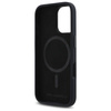 Original Case IPHONE 16 Karl Lagerfeld Hardcase Silicone Shadow Metal Initial MagSafe (KLHMP16SSCMKMPCK) black
