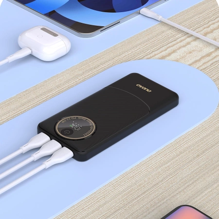 Powerbank Dudao K12 10000mAh PD22.5W USB-A, USB-C - schwarz