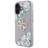 Guess Grained Roses Big 4G Logo iPhone 16 Hülle - Lila
