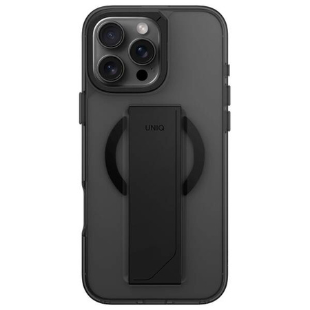 UNIQ etui Heldro Max iPhone 16 Pro Max 6.9" Magclick Charging czarny/vapour smoke
