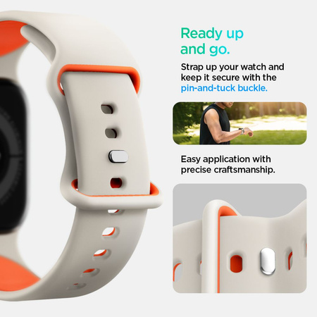 SPIGEN NANO POP APPLE WATCH 6 / 7 / 8 / 9 / 10 / SE / ULTRA 1 / 2 (44 / 45 / 46 / 49 MM) ORANGE BEIGE