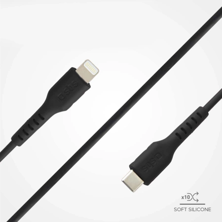Kabel SBS TECABLELIGTC1K USB-C - Lightning 1m - czarny
