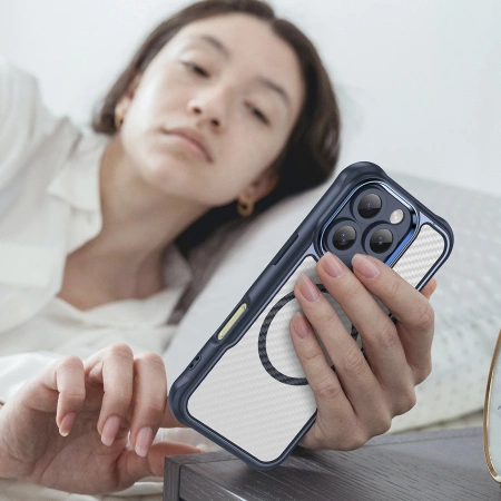 Leading Series MagSafe Silicone Case for iPhone 16 Pro - Blue