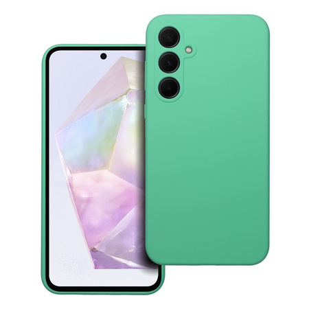 Futerał SILICONE 2mm do SAMSUNG A35 5G miętowy