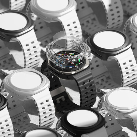 RINGKE SLIM & TEMPERED GLASS GALAXY WATCH ULTRA (47 MM) CLEAR