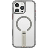 Etui Skinarma Helix do iPhone 16 Pro Max  Magnetic Charging 360 Rotating Stand titanium