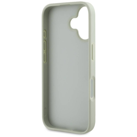 Schutzhülle IPHONE 16 Guess Grained Big 4G Logo Small Classic Logo grün
