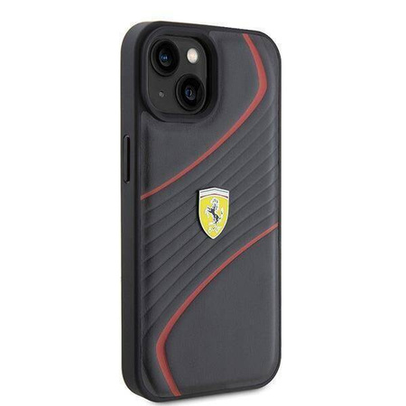 Ferrari FEHCP15SPTWK iPhone 15 6.1&quot; black/black hardcase Twist Metal Logo