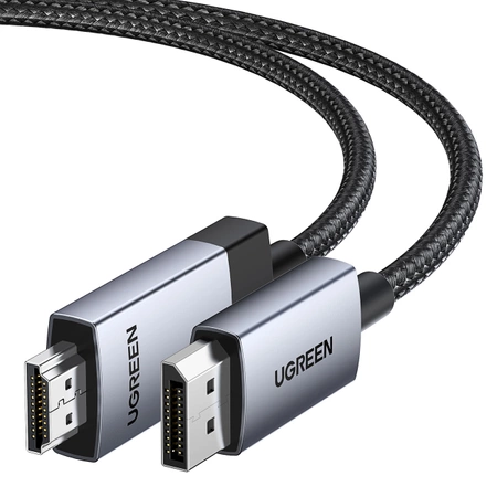 Kabel Ugreen DP119 DisplayPort do HDMI 4K 60Hz 2m - szary