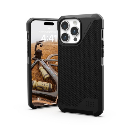 Etui UAG Metropolis LT MagSafe do iPhone 15 Pro Max - czarny kevlar