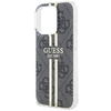 Oryginalne Etui GUESS Hardcase GUHCP15LH4PSEGK do iPhone 15 Pro (4G Gold  Stripe / czarny)