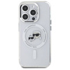 Etui Karl Lagerfeld IML Metal Karl&Choupette Head MagSafe na iPhone 15 Pro - białe