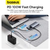 USB-HUB 6in1 Baseus Metal Gleam Series II USB-A/USB-C/USB-C PD/HDMI/RJ45/SD/TF – schwarz