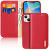 Dux Ducis Hivo echt Leder booktype case schutzhülle aufklappbare hülle für iPhone 14 Plus rot