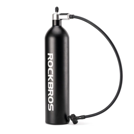 Rockbros Tubeless Tire Inflator 200 PSI 1.2l - Black