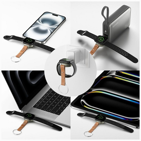 Ładowarka indukcyjna 4smarts do Apple    Watch, srebrny