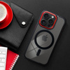 Futerał Color Edge Mag Cover kompatybilny z MagSafe do IPHONE 15 PRO MAX czarno czerwony