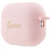 Guess GUAP2LSCHSP AirPods Pro 2 cover różowy/pink Silicone Charm Heart Collection