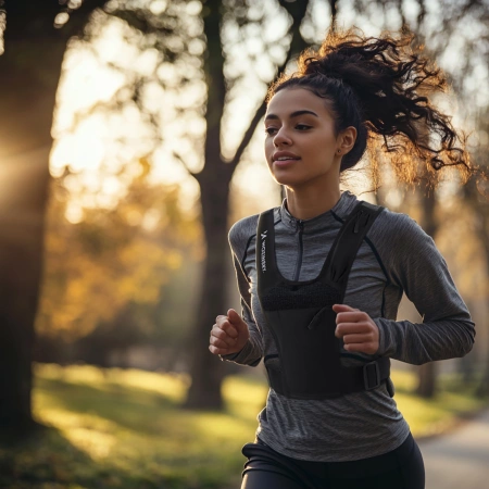 Wozinsky WKDB1 reflektierende Laufweste – schwarz
