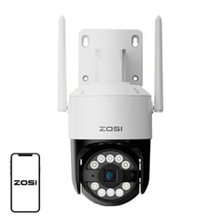 Kamera zewnętrzna IP ZOSI C296 WiFi 8MP dual Pan Tilt IP66 + karta microSD 32GB
