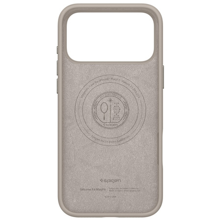 Etui Spigen Silicone Fit MAG MagSafe do  iPhone 17 Pro stone