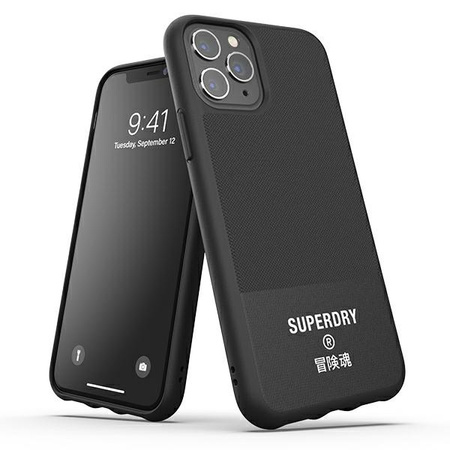 SuperDry Molded Canvas iPhone 11 Pro Ma x Case black / black 41550