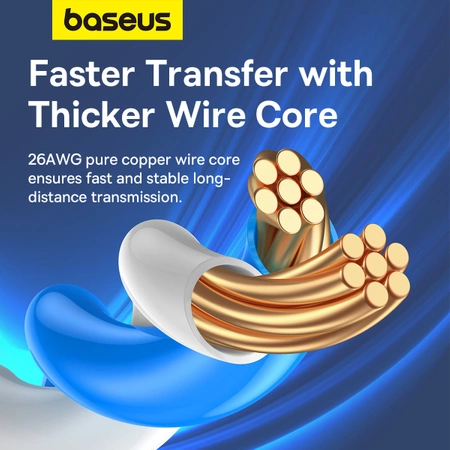 Baseus High Speed ​​Cat 5 RJ-45 1000Mb/s Ethernet cable 5m round - black