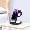 TECH-PROTECT QI15W-A36 3IN1 WIRELESS CHARGER FOR APPLE BLACK