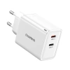 Choetech PD6013 2x USB-C PD 65W GaN Wandladegerät – Weiß